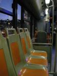 autobus deserto di notte a Firenze